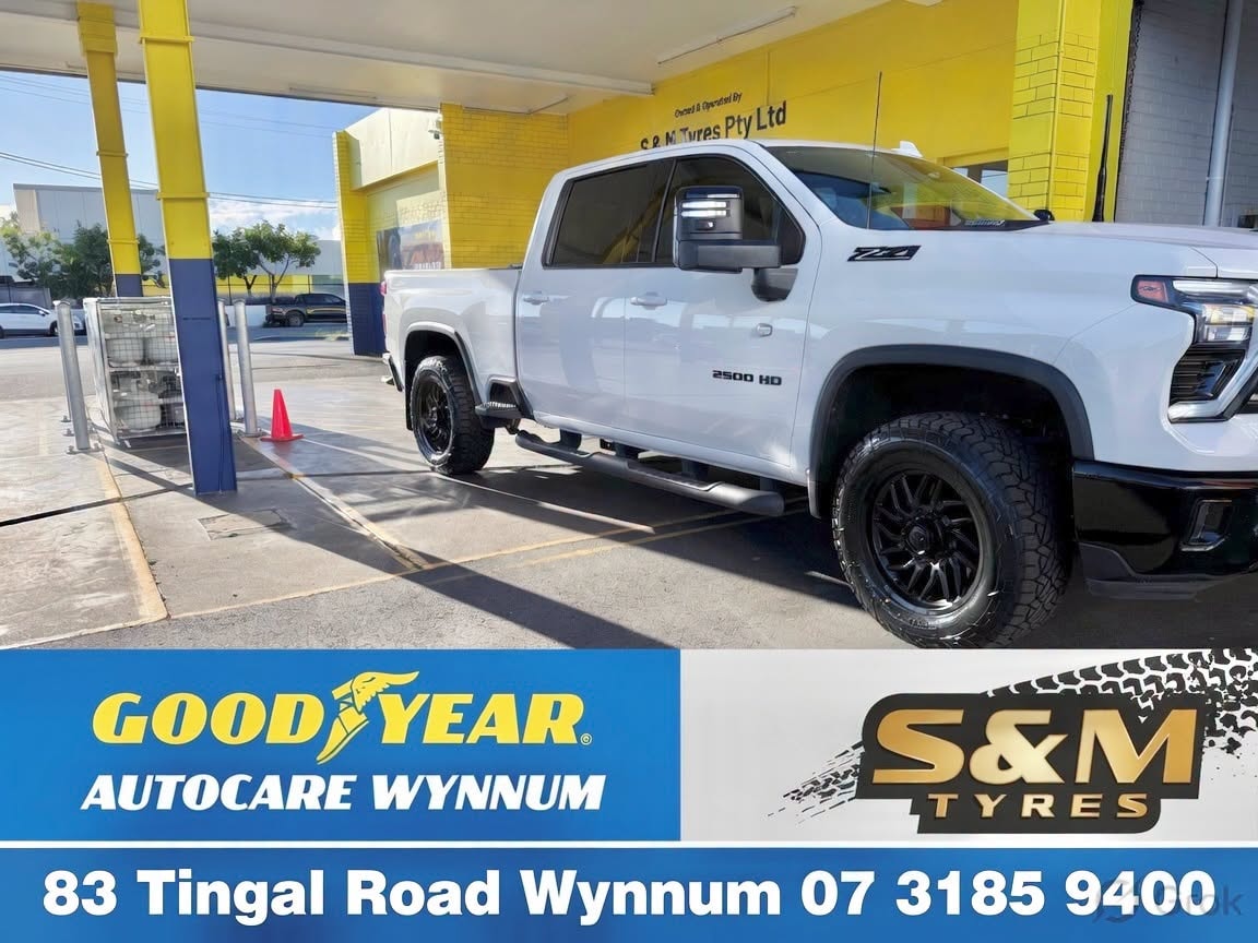 White pickup truck at Goodyear Autocare Wynnum